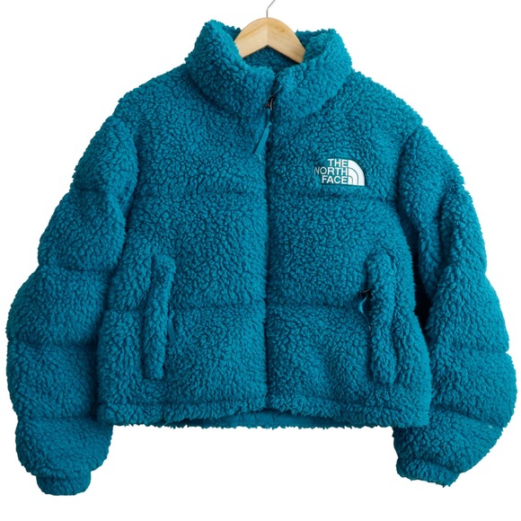The North Face Jackets & Blazers - The North Face Sherpa Nuptse Jacket Womens Medium Teal Blue Down Puffer NF0A7WSK